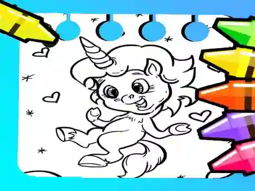 თამაში Magical Unicorn Coloring Pages ონლაინ