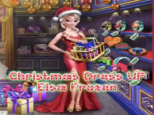 თამაში Elsa Frozen Christmas Dress up ონლაინ
