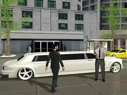 თამაში Limo Taxi Driving Simulator: Limousine Car Games ონლაინ