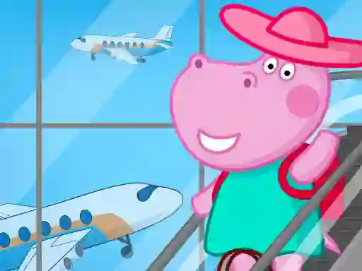 თამაში Hippo Family Airport Adventure ონლაინ
