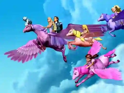 თამაში Barbie Magic Pegasus Puzzle ონლაინ
