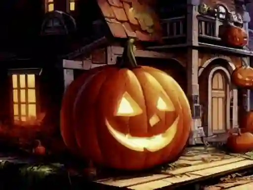 თამაში Halloweem Pumpkin Adventure ონლაინ
