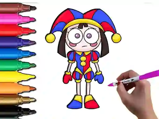 თამაში Pomni Coloring Time ონლაინ