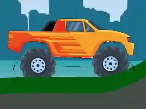 თამაში Monster Truck Hill Driving 2D ონლაინ