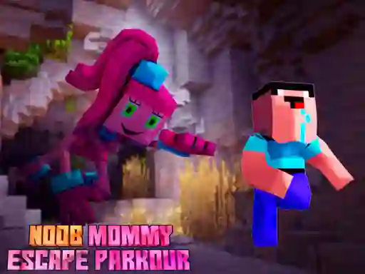 თამაში Noob Mommy Escape Parkour ონლაინ