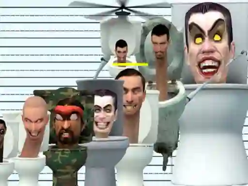თამაში Skibidi Toilet Five Difference ონლაინ