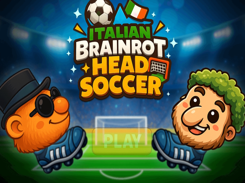 თამაში იტალიური Brainrot Head Soccer ონლაინ