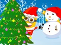 თამაში Minions საშობაო Snowball Wars  ონლაინ