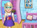 თამაში Baby Elsa სკოლა დაამშვენებს  ონლაინ