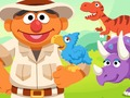 თამაში 123 სეზამის ქუჩა: Ernie's Dinosaur Day Care  ონლაინ