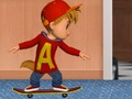 თამაში ალვინჰინი და ჭიქები: Skateboard Wahnsinn  ონლაინ