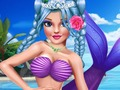თამაში პრინცესა Mermaid მაკიაჟი სტილი  ონლაინ