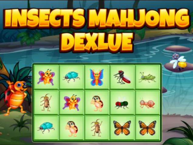 თამაში მწერები Mahjong Deluxe  ონლაინ