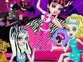 თამაში Monster Slumber Party სასაცილო სახეები  ონლაინ