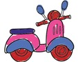 თამაში City Scooter Ride შეღებვა ონლაინ
