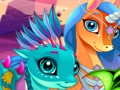თამაში Cute Unicorns და დრაკონები თავსატეხი  ონლაინ