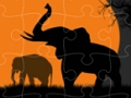 თამაში Elephant Silhouette Jigsaw ონლაინ
