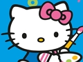 თამაში ფერის მიხედვით Hello Kitty  ონლაინ