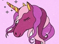 თამაში Unicorn საღებარი წიგნის ბრჭყვიალა  ონლაინ