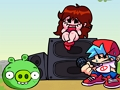 თამაში პარასკევს ღამით Funkin 'vs PIG საწყისი Angry Birds  ონლაინ