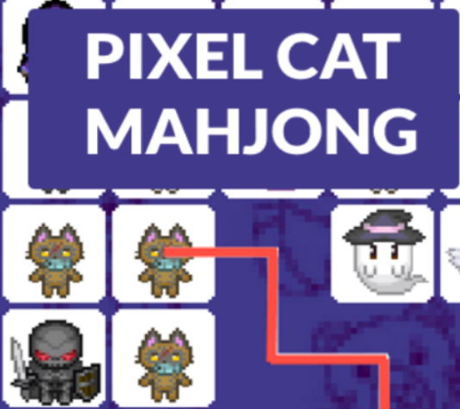 თამაში პიქსელი კატა Mahjong  ონლაინ