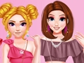 თამაში მოდური Ruffle Crop Top Dress Up  ონლაინ