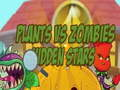 თამაში მცენარეები Vs. Zombies დამალული ვარსკვლავები  ონლაინ