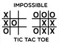 თამაში შეუძლებელია tic tac toe  ონლაინ