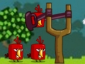 თამაში Angry Birds vs ღორები ონლაინ