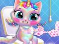 თამაში გაწითლეთ ჩემი Unicorn Cat Princess ზრუნვა ონლაინ