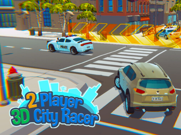 თამაში 2 მოთამაშე 3D City Racer  ონლაინ