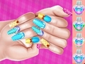 თამაში Elsa Princess თემა Nail Art Diy ონლაინ