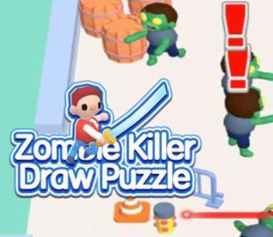 თამაში Zombie Killer Draw Puzzle ონლაინ