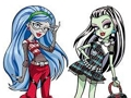თამაში საღებარი წიგნი Monster High-ისთვის  ონლაინ