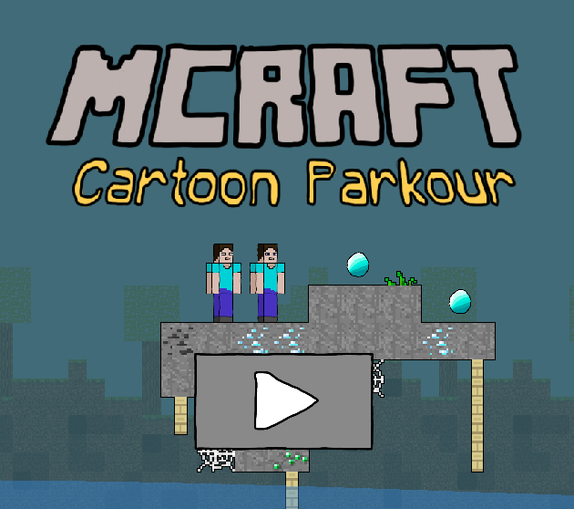 თამაში Mcraft Cartoon Parkour ონლაინ
