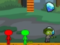 თამაში Stickman Bros vs Zombies ონლაინ