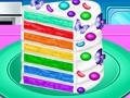 თამაში მოამზადეთ Rainbow Confetti ტორტი  ონლაინ