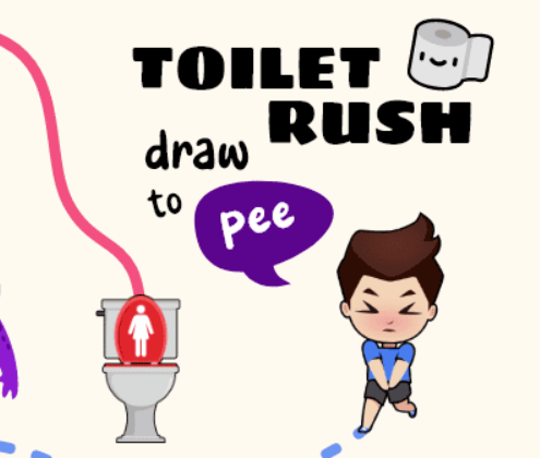 თამაში ტუალეტის Rush: Draw To Pee  ონლაინ