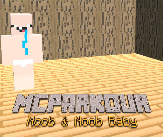 თამაში MC Parkour Noob და Noob Baby ონლაინ