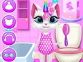 თამაში Kitty Unicorn ყოველდღიური მოვლა  ონლაინ