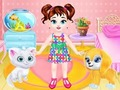 თამაში Baby Taylor Pet Grooming Day  ონლაინ