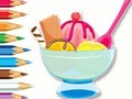 თამაში საღებარი წიგნი: Ice Cream Sundae  ონლაინ