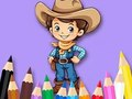 თამაში საღებარი წიგნი: Cowboy  ონლაინ