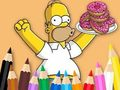 თამაში საღებარი წიგნი: Simpson Donut  ონლაინ