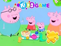 თამაში Jigsaw Puzzle: Peppa Pig საოჯახო პიკნიკი  ონლაინ