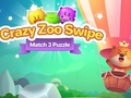 თამაში Crazy Zoo Swipe Match 3 თავსატეხი  ონლაინ