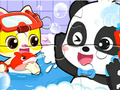 თამაში Jigsaw Puzzle: Baby Panda საშხაპე დრო ონლაინ