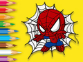 თამაში საღებარი წიგნი: Baby Spiderman  ონლაინ