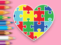 თამაში საღებარი წიგნი: Heart Jigsaw  ონლაინ