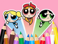 თამაში საღებარი წიგნი: Powerpuff Girls  ონლაინ